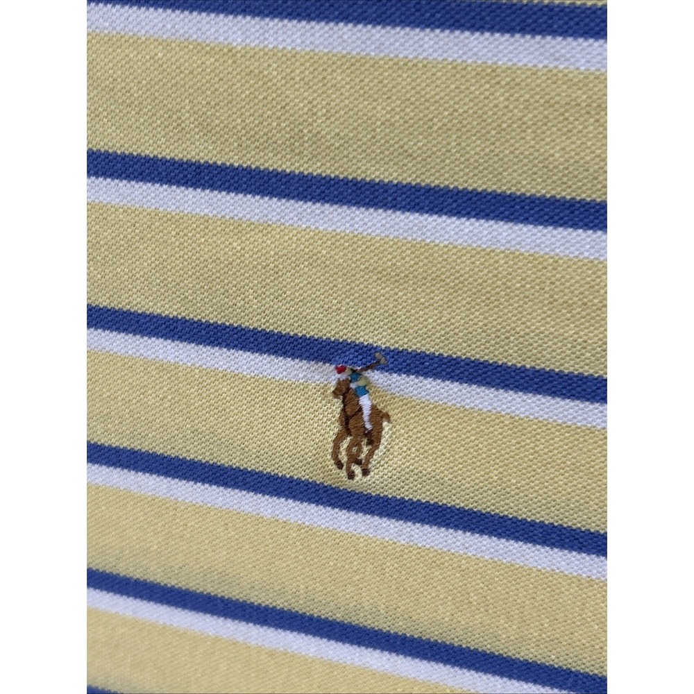 Men's Polo Ralph Lauren Polo Shirt Short Sleeve 3X Big Striped - Picture 3 of 6